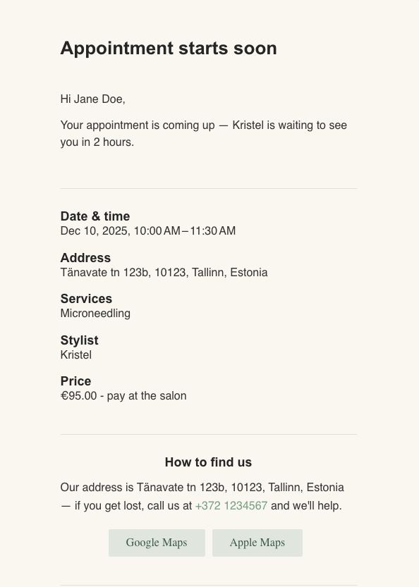 Notification screenshot